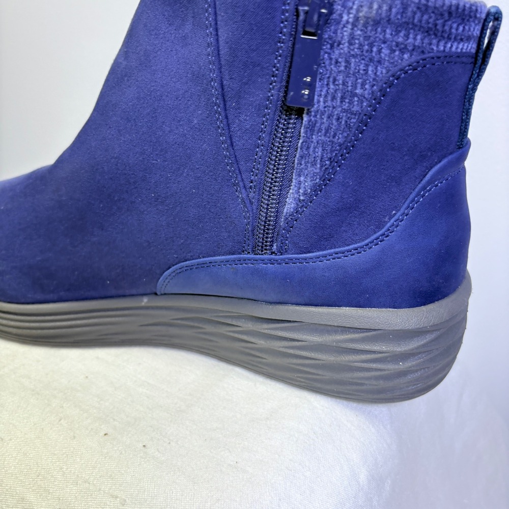 Ryka‎ Noelle Next Blue Fabric Ankle Boots Women 11M Side Zip Comfort Booties - Picture 12 of 15
